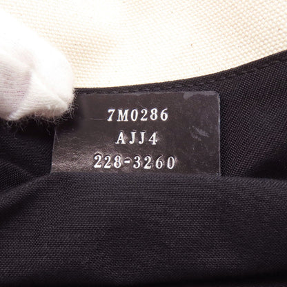 FENDI フェンディ ロゴ ハンドバッグ キャンバス レディース 中古