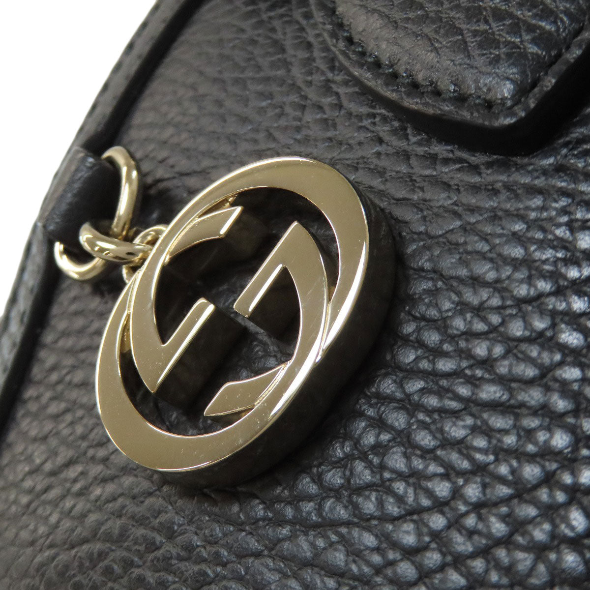 GUCCI グッチ 449651 アウトレット インターロッキングG 2WAY ハンドバッグ カーフ レディース 中古