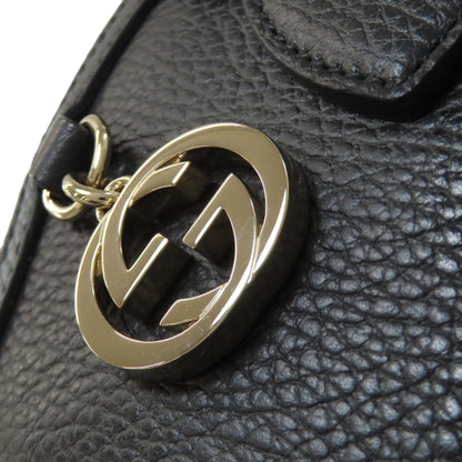 GUCCI グッチ 449651 アウトレット インターロッキングG 2WAY ハンドバッグ カーフ レディース 中古