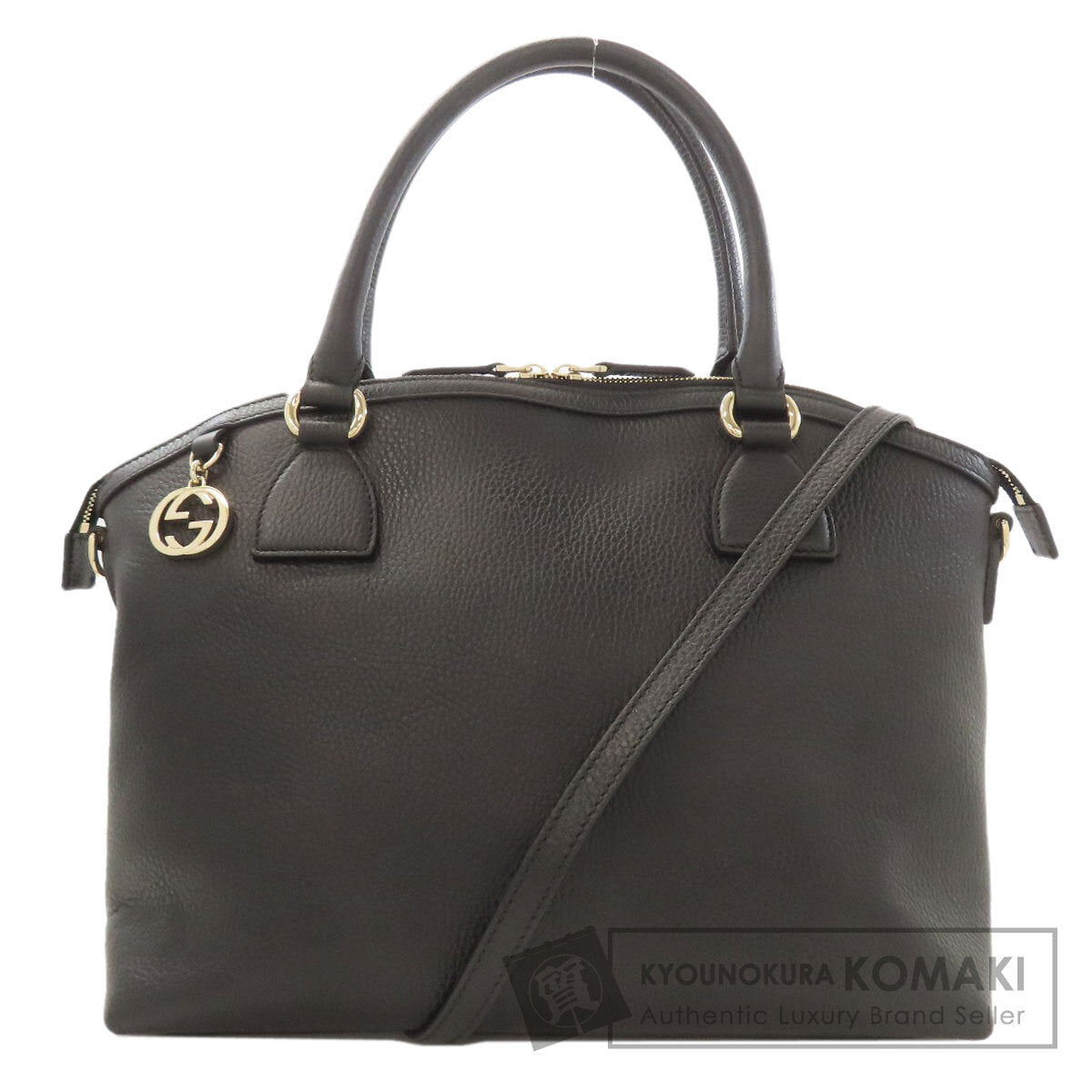 GUCCI グッチ 449651 アウトレット インターロッキングG 2WAY ハンドバッグ カーフ レディース 中古
