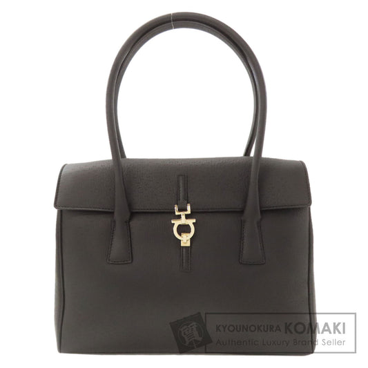 Salvatore Ferragamo サルヴァトーレフェラガモ ガンチーニ金具 ハンドバッグ カーフ レディース 中古