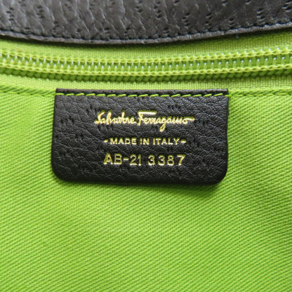 Salvatore Ferragamo サルヴァトーレフェラガモ ガンチーニ金具 ハンドバッグ カーフ レディース 中古