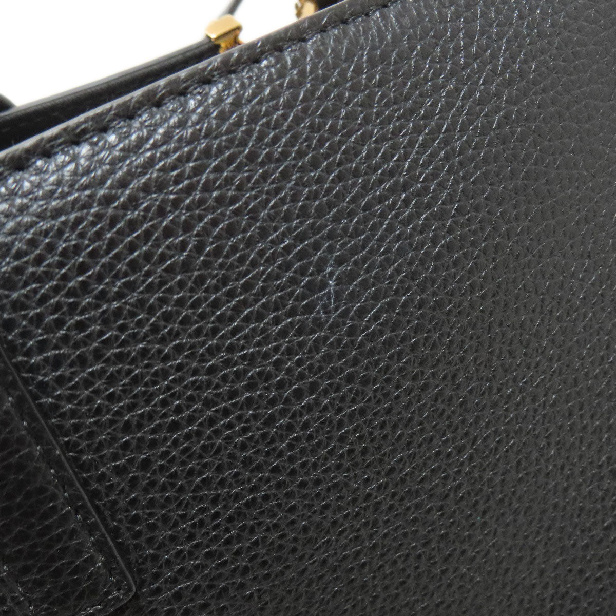 VERSACE ヴェルサーチ ロゴ トートバッグ カーフ レディース 中古
