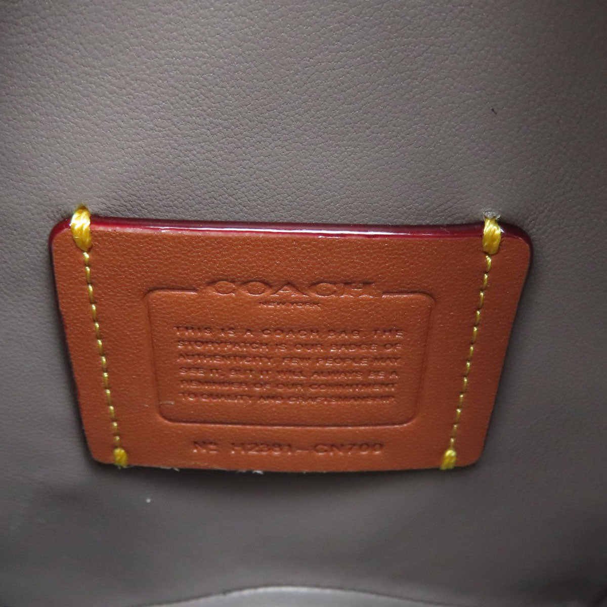 COACH コーチ CN700 スター 2WAY ハンドバッグ レザー レディース 中古