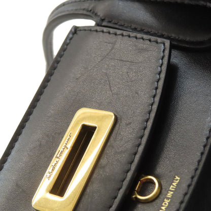 Salvatore Ferragamo サルヴァトーレフェラガモ フラワー ガンチーニモチーフ トートバッグ ナイロン レディース 中古