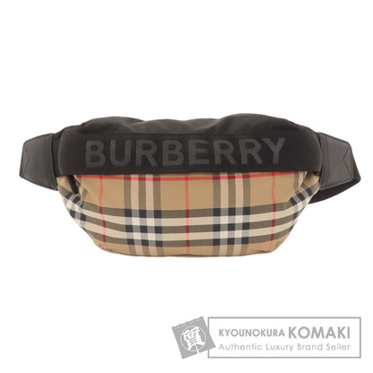 BURBERRY バーバリー ノバチェック ボディバッグ ナイロンキャンバス レディース 中古