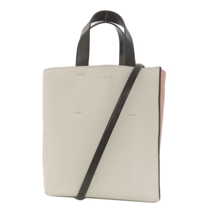 MARNI マルニ 2WAY ハンドバッグ レザー レディース 中古