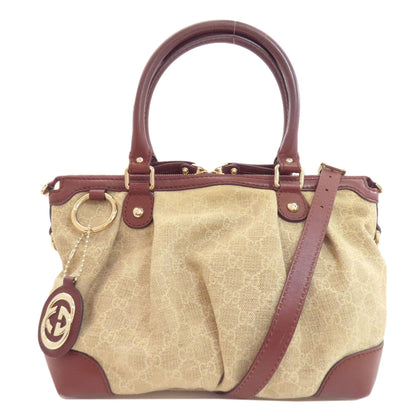 GUCCI グッチ 347902 GG 2WAY トートバッグ キャンバス レディース 中古