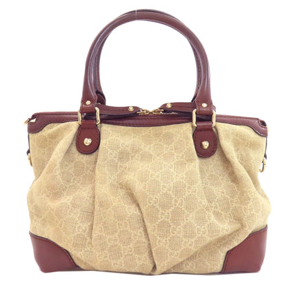 GUCCI グッチ 347902 GG 2WAY トートバッグ キャンバス レディース 中古