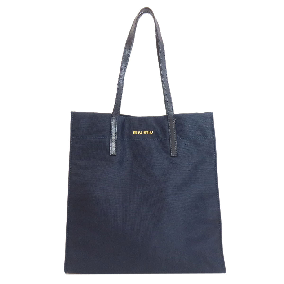 MIUMIU ミュウミュウ ロゴ トートバッグ ナイロン レディース 中古