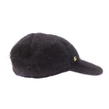 GUCCI グッチ 729349 ベースボールキャップ ダブルG 帽子 モヘヤ レディース 中古