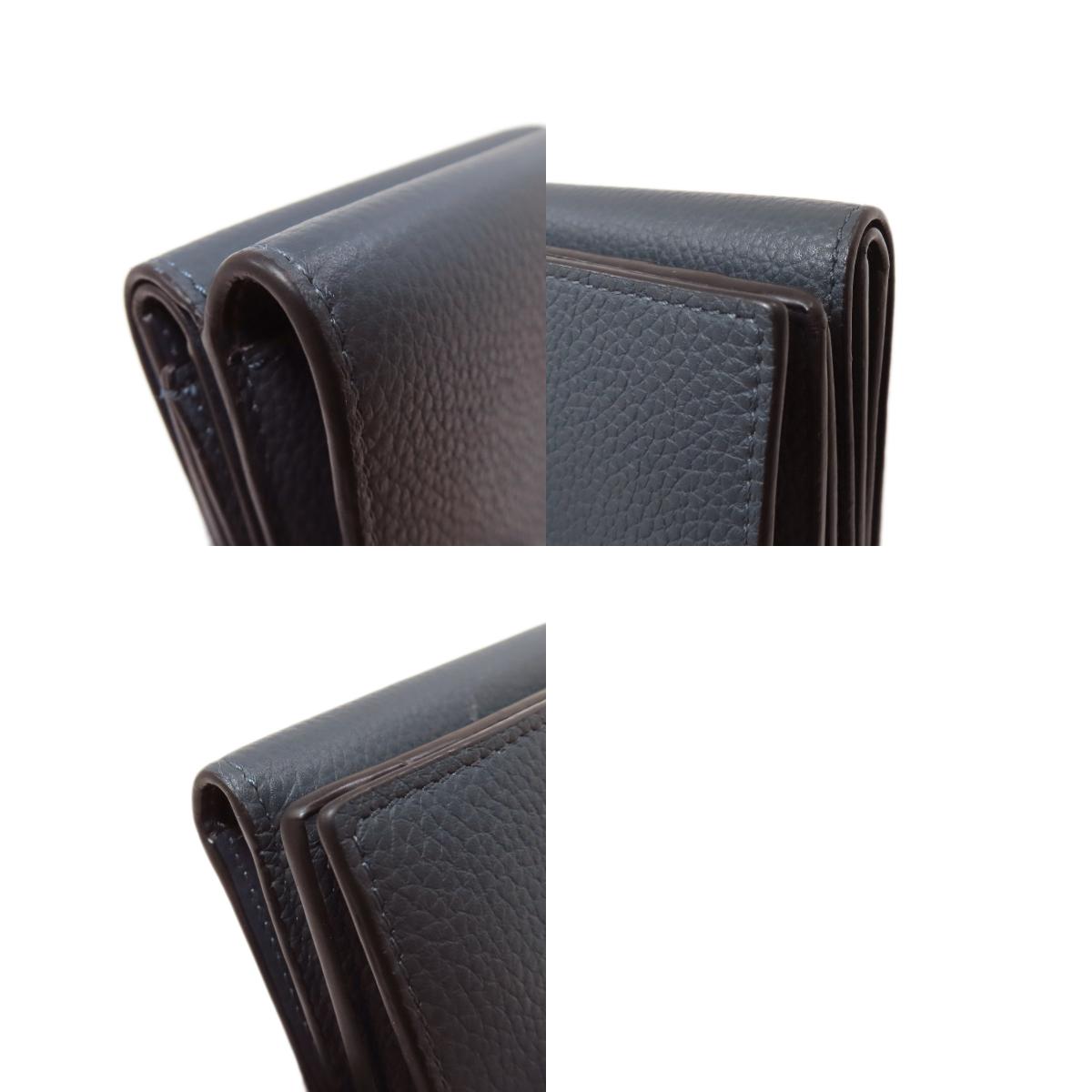 LOEWE ロエベ コンパクトウォレット アナグラム 二つ折り財布（小銭入れあり） レザー レディース 中古