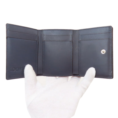 LOEWE ロエベ コンパクトウォレット アナグラム 二つ折り財布（小銭入れあり） レザー レディース 中古