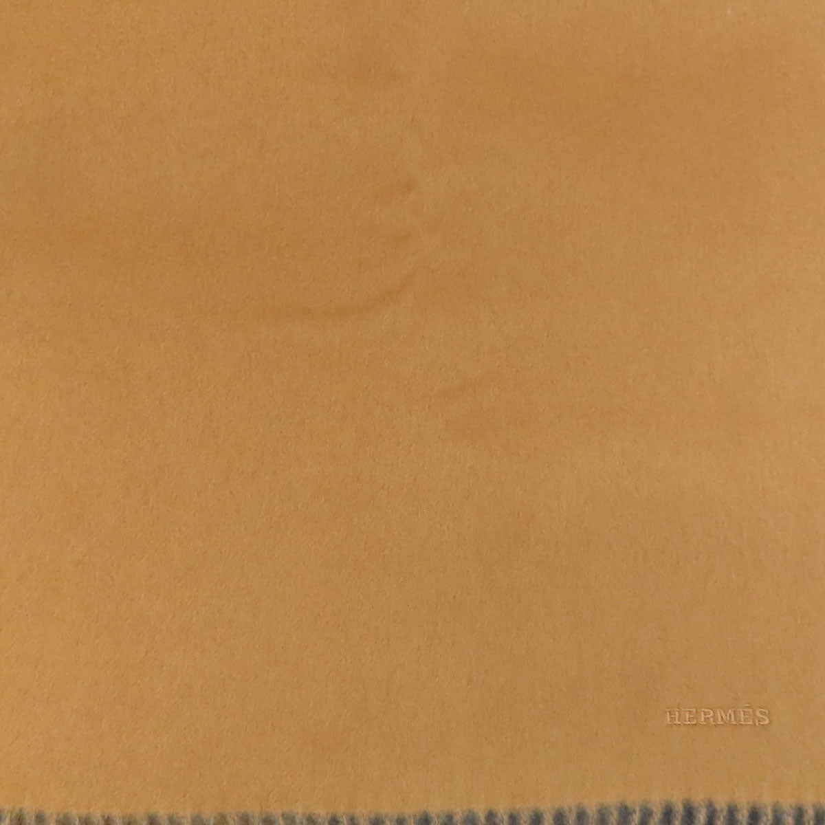HERMES エルメス ロゴ マフラー カシミヤ レディース 中古