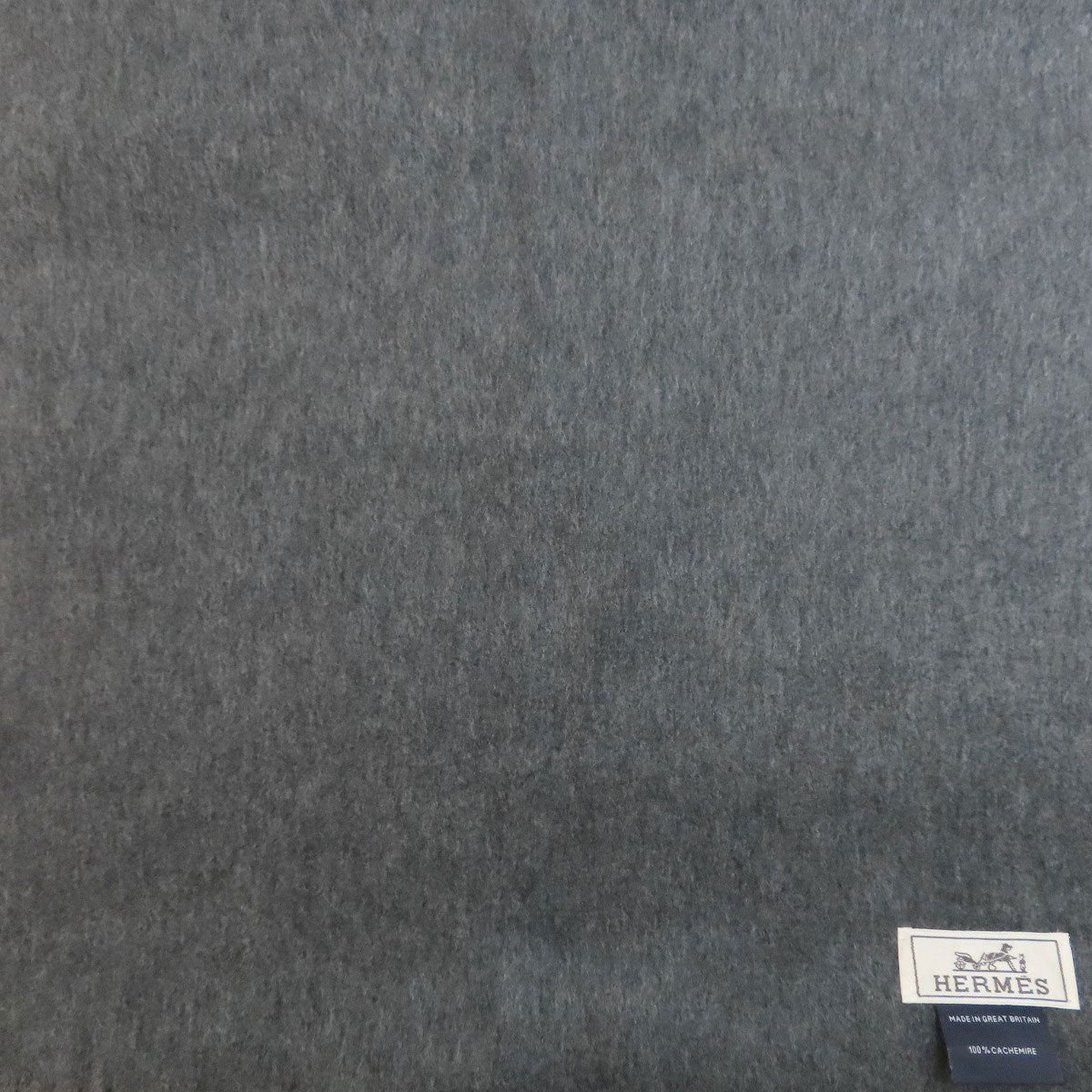 HERMES エルメス ロゴ マフラー カシミヤ レディース 中古