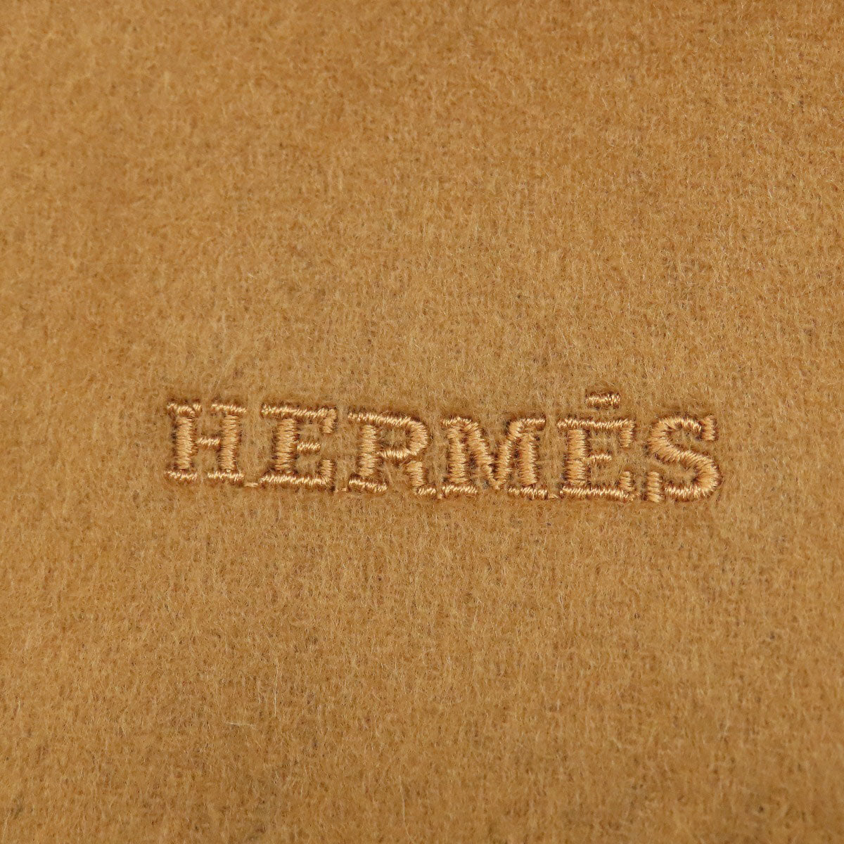 HERMES エルメス ロゴ マフラー カシミヤ レディース 中古