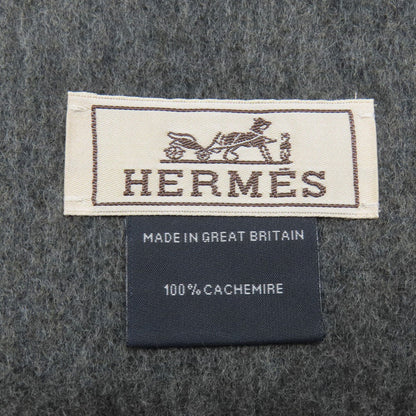 HERMES エルメス ロゴ マフラー カシミヤ レディース 中古