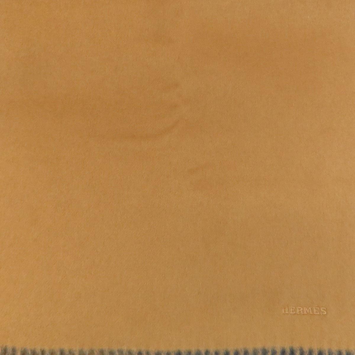 HERMES エルメス ロゴ マフラー カシミヤ レディース 中古