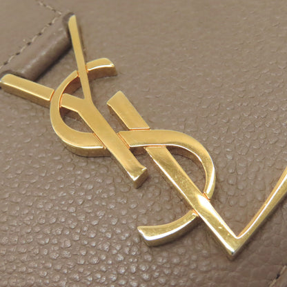 YVES SAINT LAURENT イヴ・サンローラン カサンドラ 二つ折り財布（小銭入れあり） レザー レディース 中古
