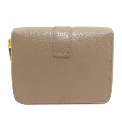 YVES SAINT LAURENT イヴ・サンローラン カサンドラ 二つ折り財布（小銭入れあり） レザー レディース 中古