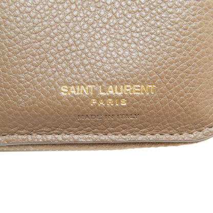 YVES SAINT LAURENT イヴ・サンローラン カサンドラ 二つ折り財布（小銭入れあり） レザー レディース 中古