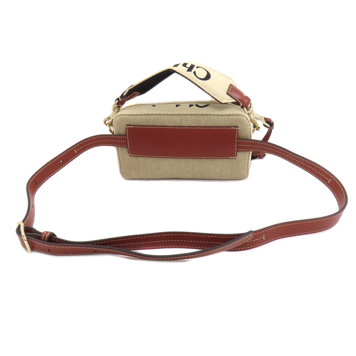 CHLOE クロエ ウッディ ベルトバッグ ヒップバッグ・ウエストバッグ キャンバス レディース 中古
