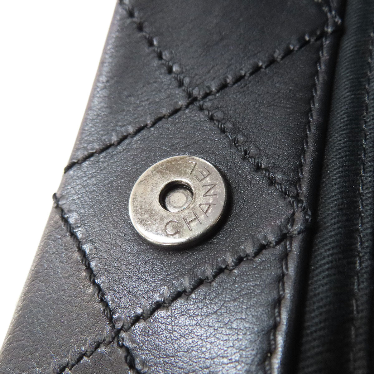 CHANEL シャネル マトラッセ シルバー金具 ショルダーバッグ カーフ レディース 中古