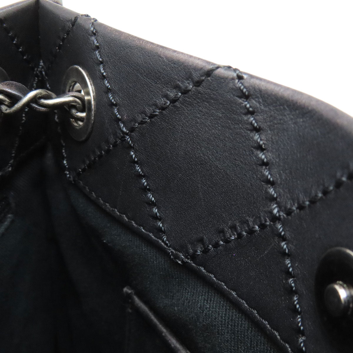 CHANEL シャネル マトラッセ シルバー金具 ショルダーバッグ カーフ レディース 中古