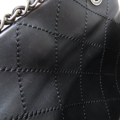CHANEL シャネル マトラッセ シルバー金具 ショルダーバッグ カーフ レディース 中古