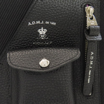 ADMJ エーディーエムジェイ スクエアトート ハンドバッグ ナイロンキャンバス レディース 中古