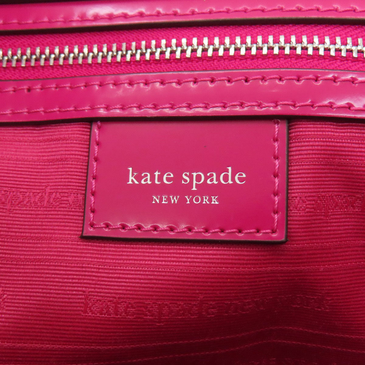 kate spade ケイトスペード フラワー 2WAY ハンドバッグ ナイロン レディース 中古