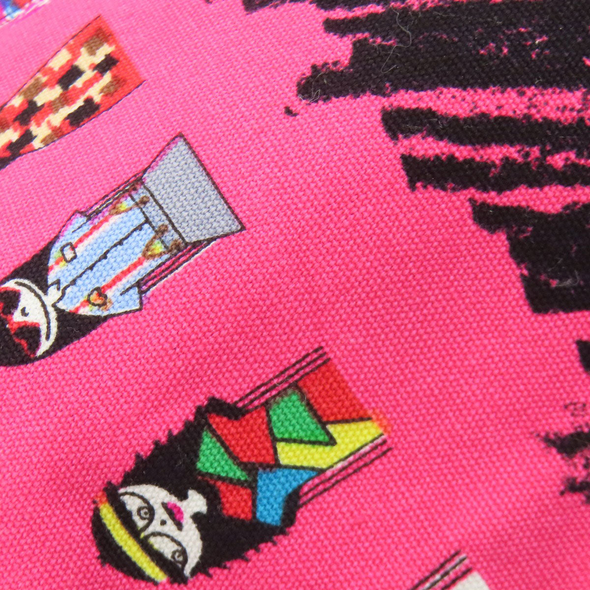MARC BY MARC JACOBS マークバイマークジェイコブス I LOVE MISS MAKC 人物柄 トートバッグ キャンバス レディース 中古