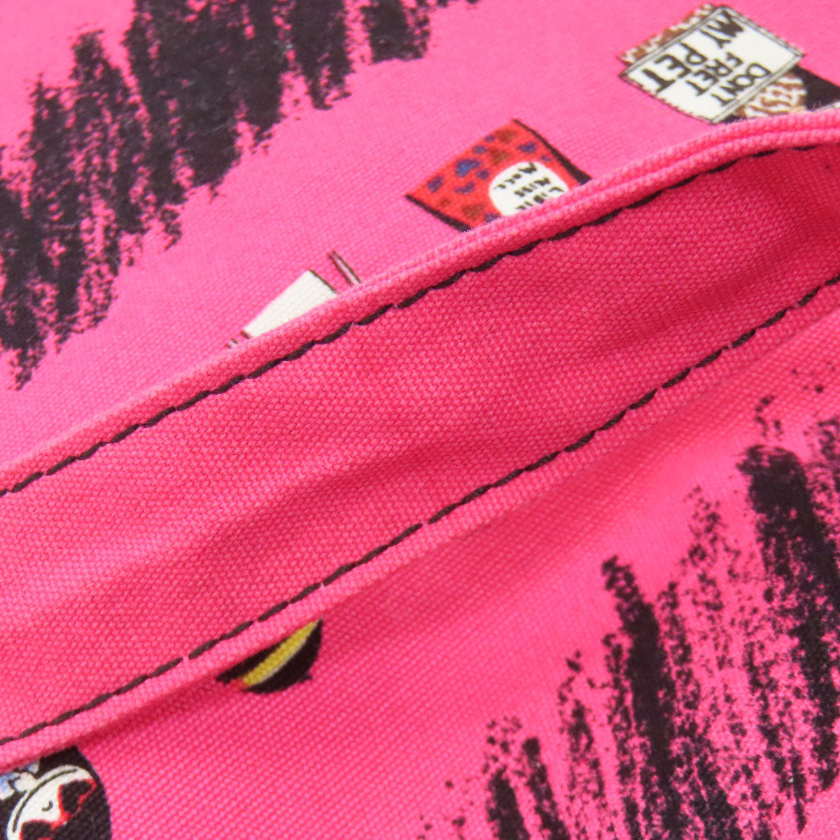MARC BY MARC JACOBS マークバイマークジェイコブス I LOVE MISS MAKC 人物柄 トートバッグ キャンバス レディース 中古