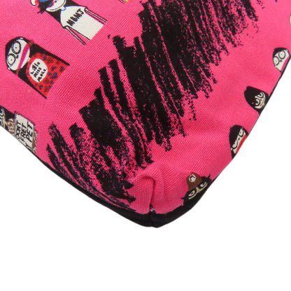 MARC BY MARC JACOBS マークバイマークジェイコブス I LOVE MISS MAKC 人物柄 トートバッグ キャンバス レディース 中古
