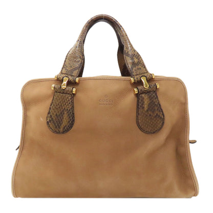 GUCCI グッチ 323657 ヌバック ハンドバッグ カーフ レディース 中古