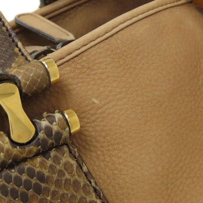 GUCCI グッチ 323657 ヌバック ハンドバッグ カーフ レディース 中古