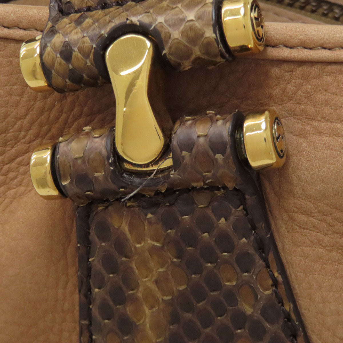 GUCCI グッチ 323657 ヌバック ハンドバッグ カーフ レディース 中古