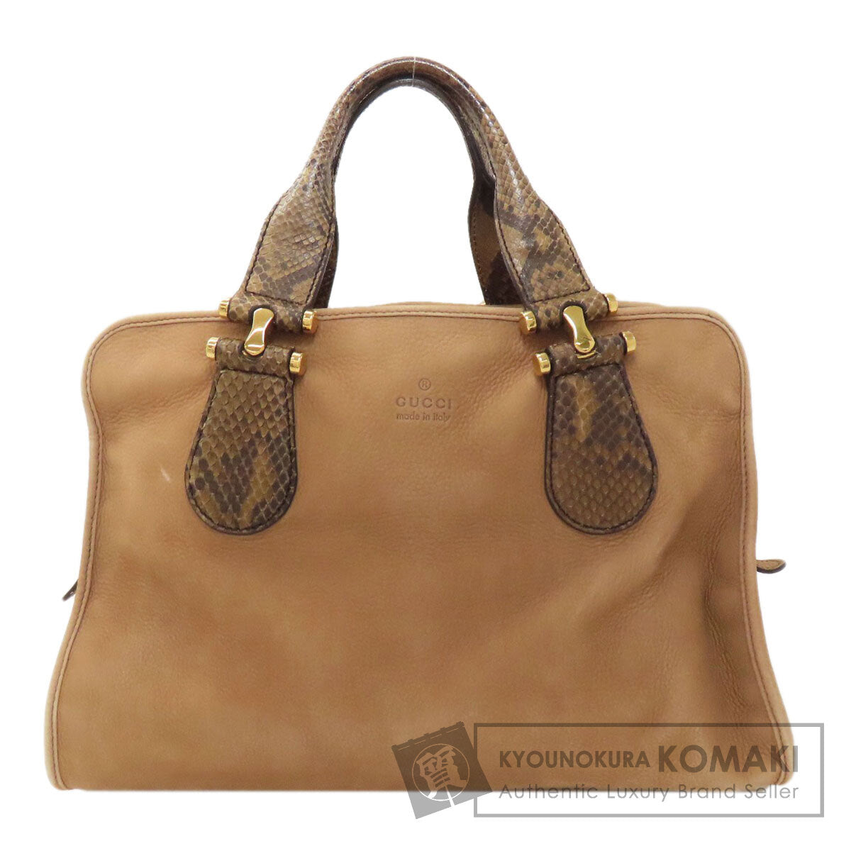 GUCCI グッチ 323657 ヌバック ハンドバッグ カーフ レディース 中古
