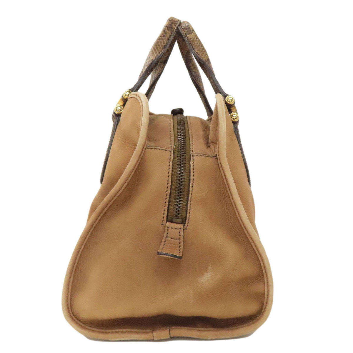 GUCCI グッチ 323657 ヌバック ハンドバッグ カーフ レディース 中古