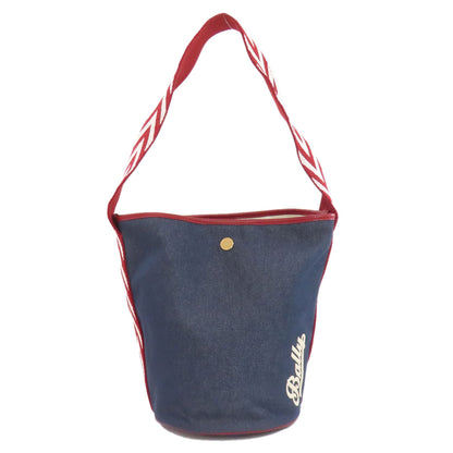 BALLY バリー ロゴ ショルダーバッグ デニム レディース 中古