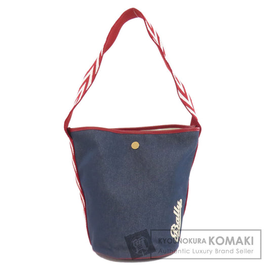 BALLY バリー ロゴ ショルダーバッグ デニム レディース 中古