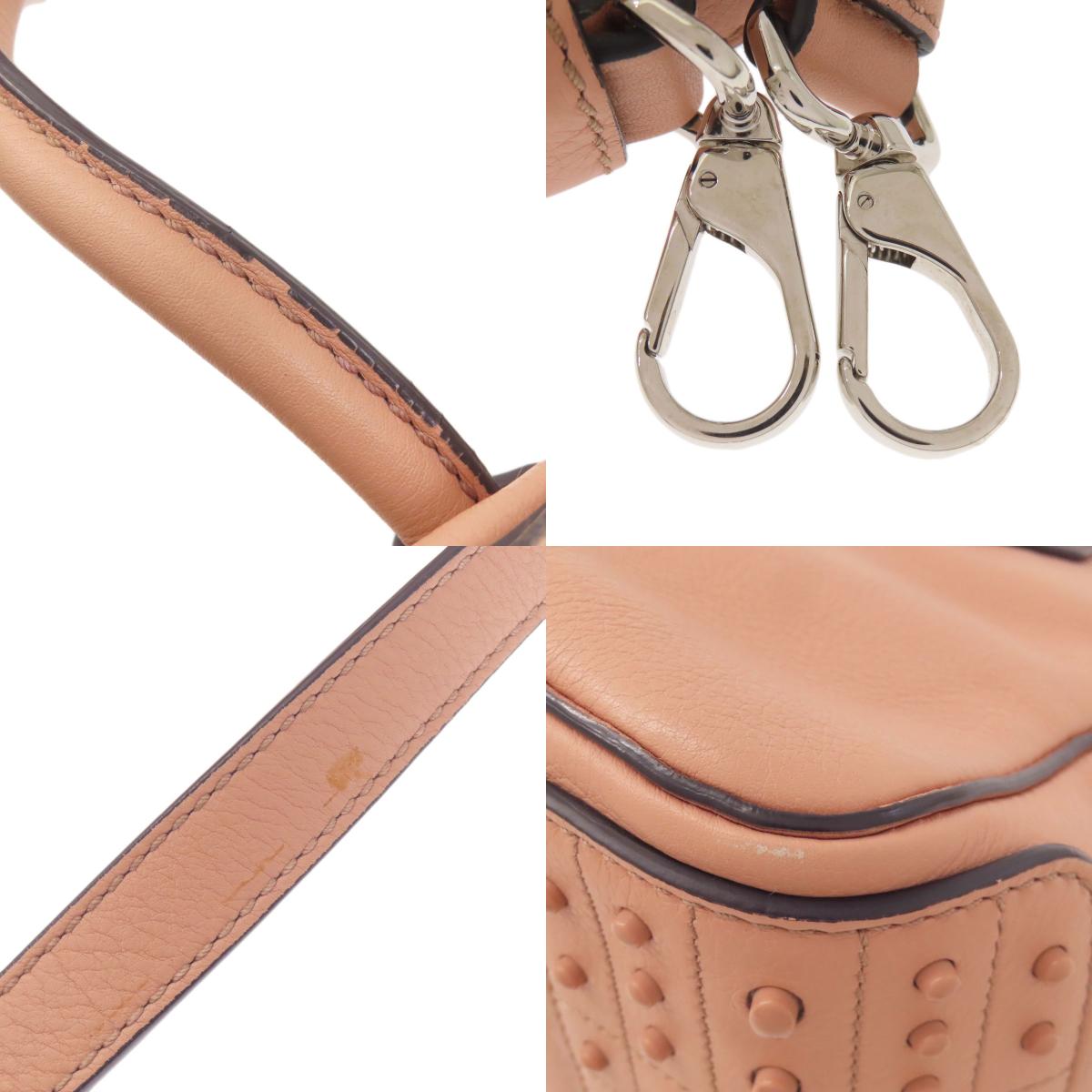 TODS トッズ マイキー ミニボウラー 2WAY ハンドバッグ レザー レディース 中古