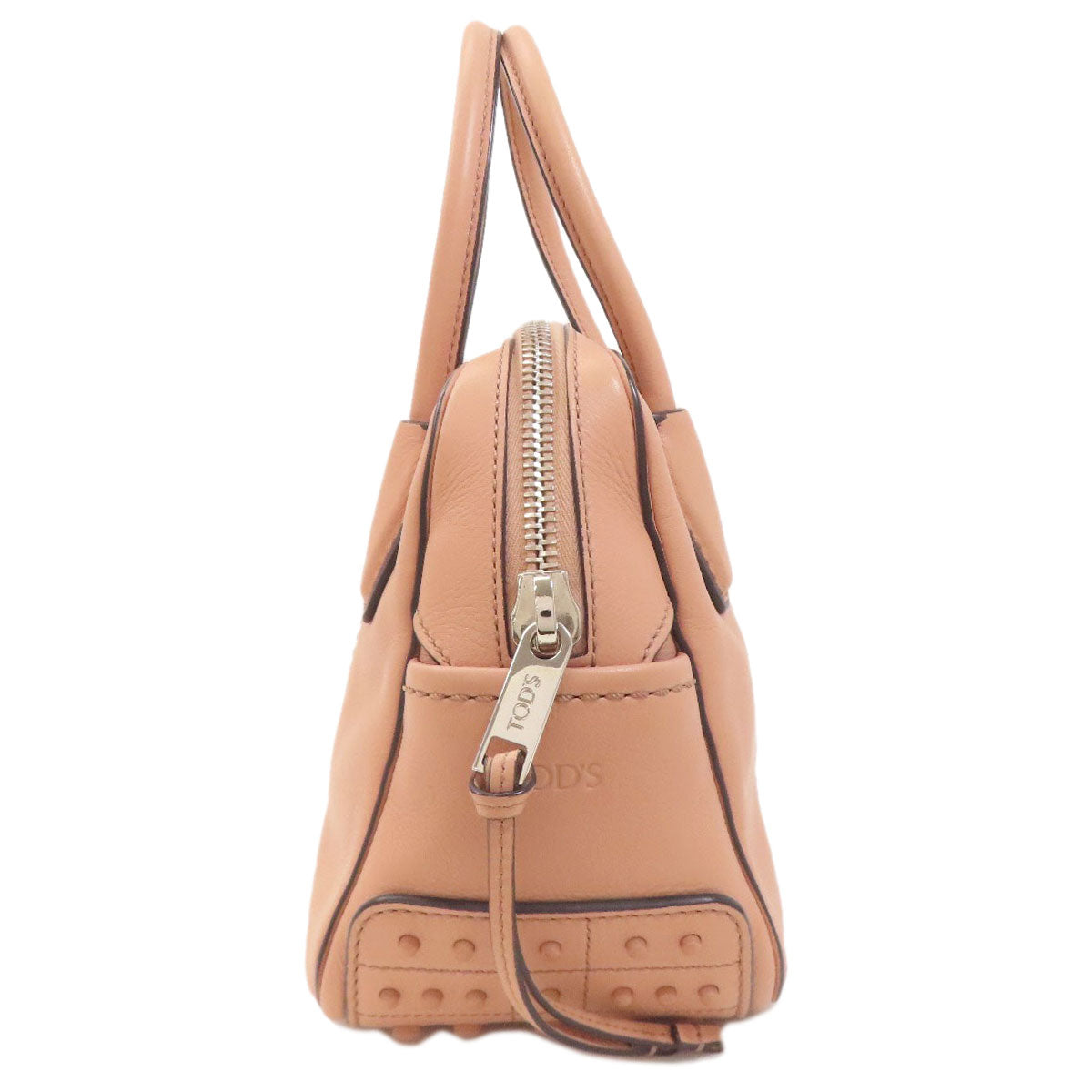 TODS トッズ マイキー ミニボウラー 2WAY ハンドバッグ レザー レディース 中古