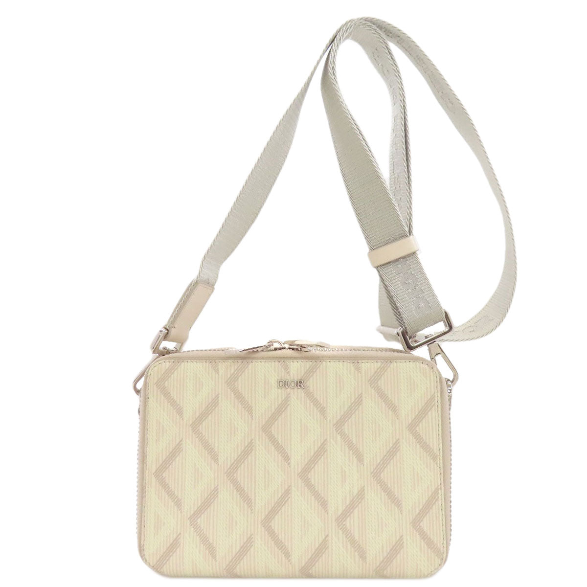 CHRISTIAN DIOR クリスチャンディオール CDダイヤ ショルダーバッグ PVC レディース 中古
