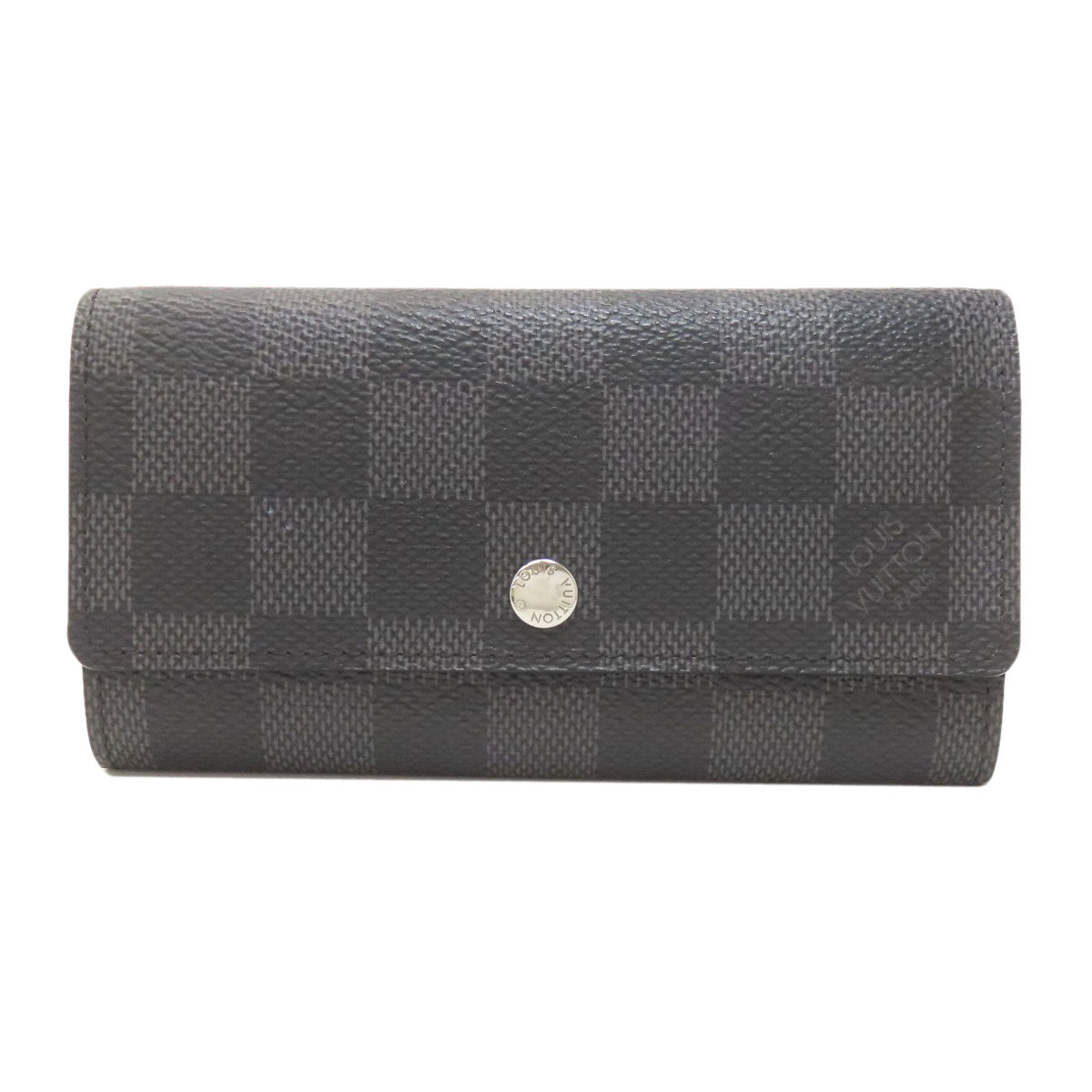LOUIS VUITTON ルイヴィトン N63139 ポルトクレ・ヴォワテュール キーケース ダミエキャンバス レディース 中古