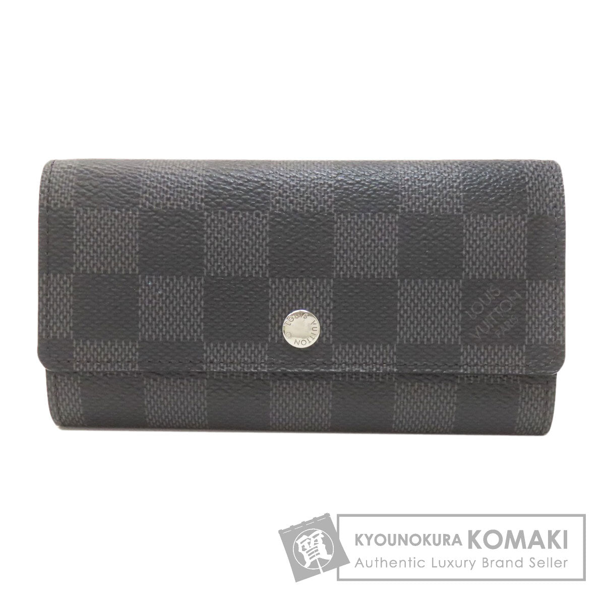 LOUIS VUITTON ルイヴィトン N63139 ポルトクレ・ヴォワテュール キーケース ダミエキャンバス レディース 中古