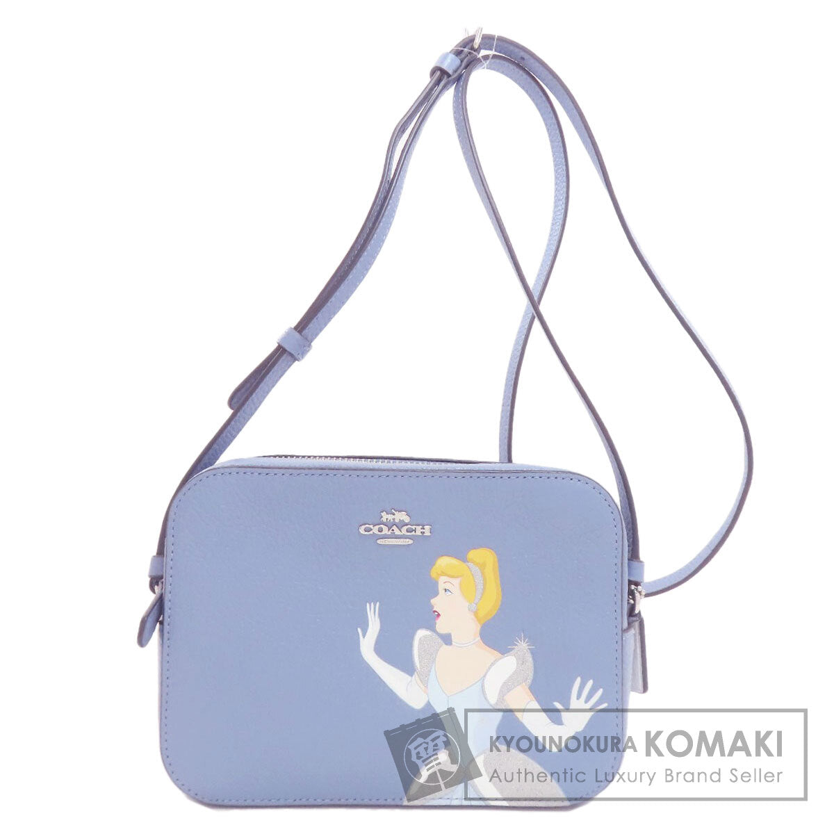COACH コーチ C3406 ディズニーコラボ ショルダーバッグ レザー レディース 中古