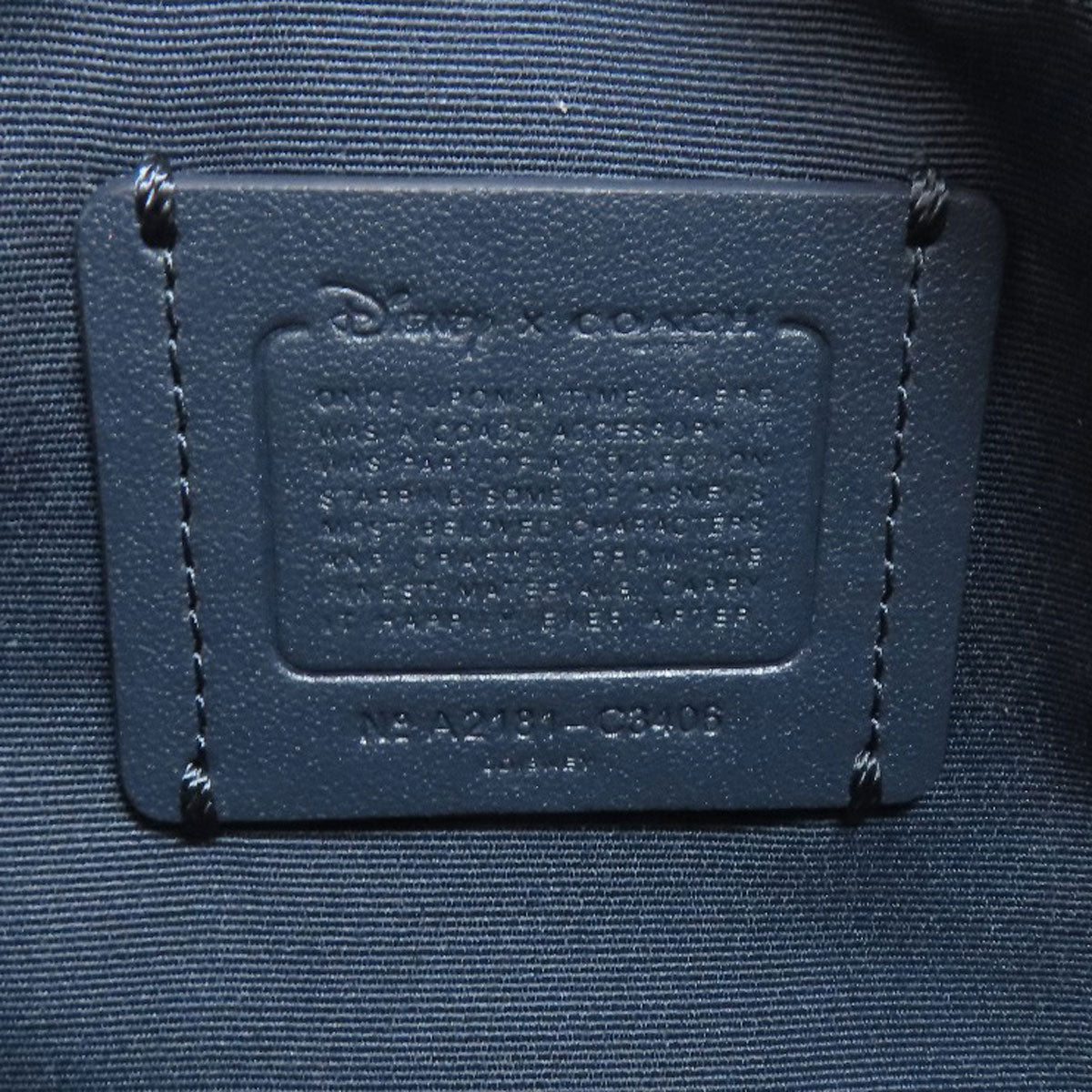 COACH コーチ C3406 ディズニーコラボ ショルダーバッグ レザー レディース 中古