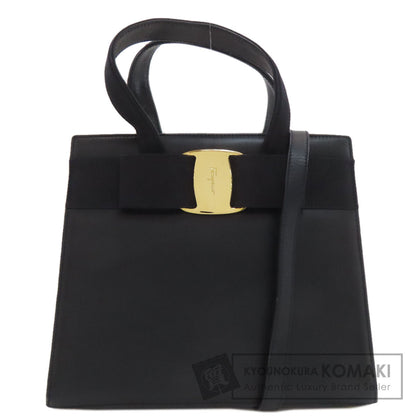Salvatore Ferragamo サルヴァトーレフェラガモ ヴァラリボン 2WAY ハンドバッグ レザー レディース 中古