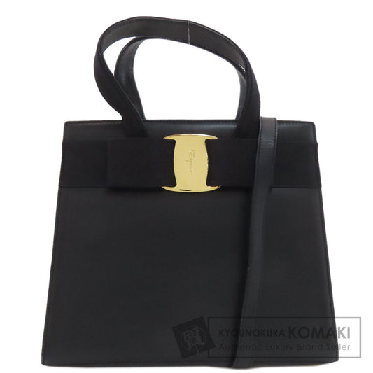 Salvatore Ferragamo サルヴァトーレフェラガモ ヴァラリボン 2WAY ハンドバッグ レザー レディース 中古